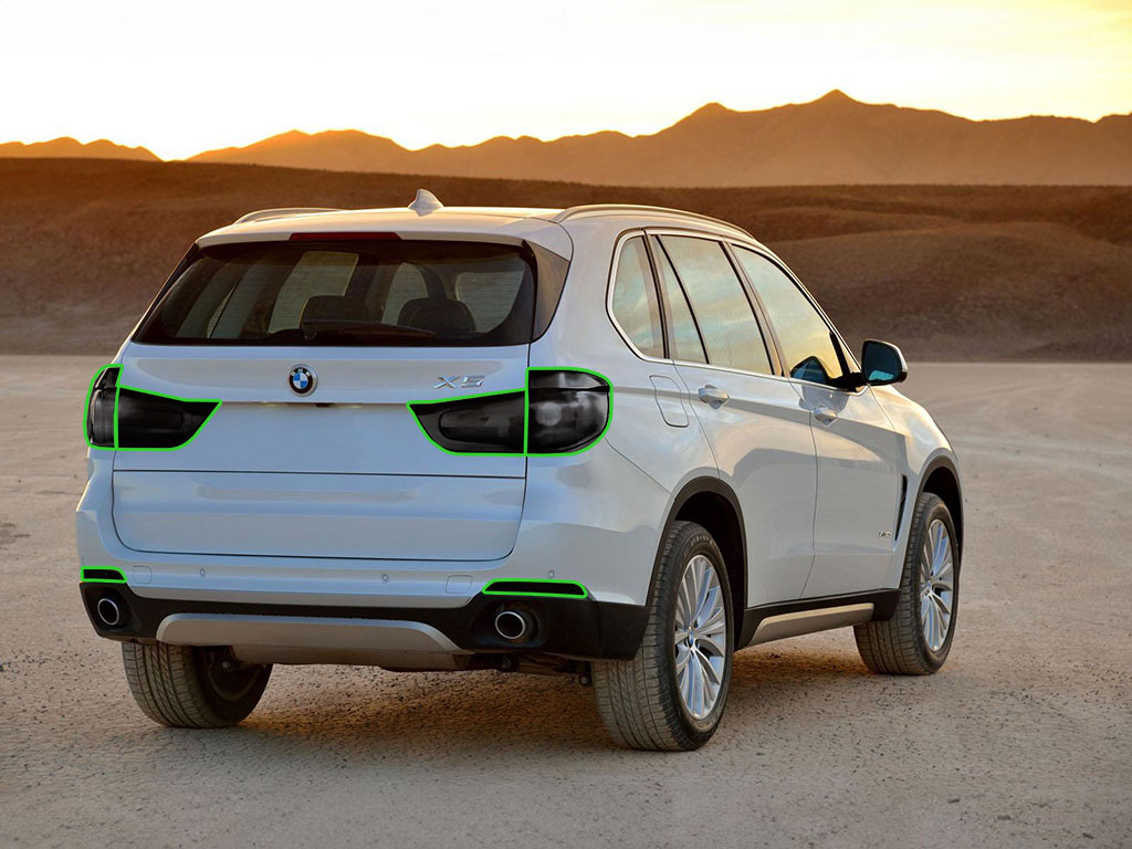 BMW X5 2011-2013 Tail Light Tint Installation Points