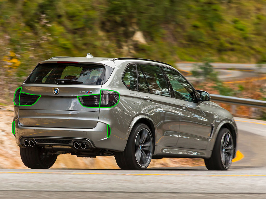 BMW X5 2014-2018 Tail Light Tint Installation Points