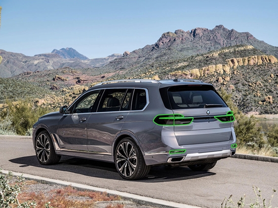 BMW X7 2019-2024 Tail Light Tint Installation Points