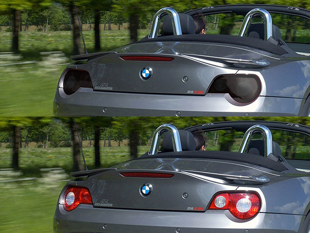 BMW Z4 2003-2005 Before and After Smoked Taillights