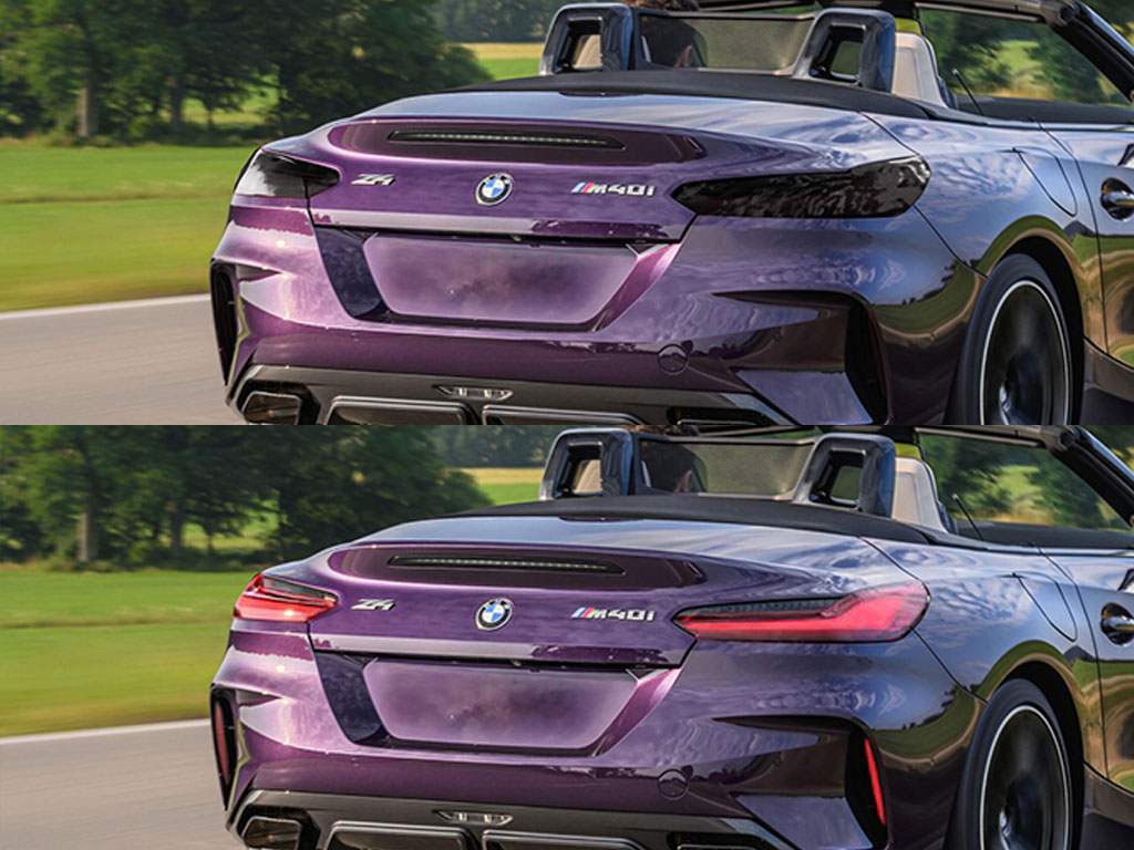 BMW Z4 2019-2023 Before and After Smoked Taillights