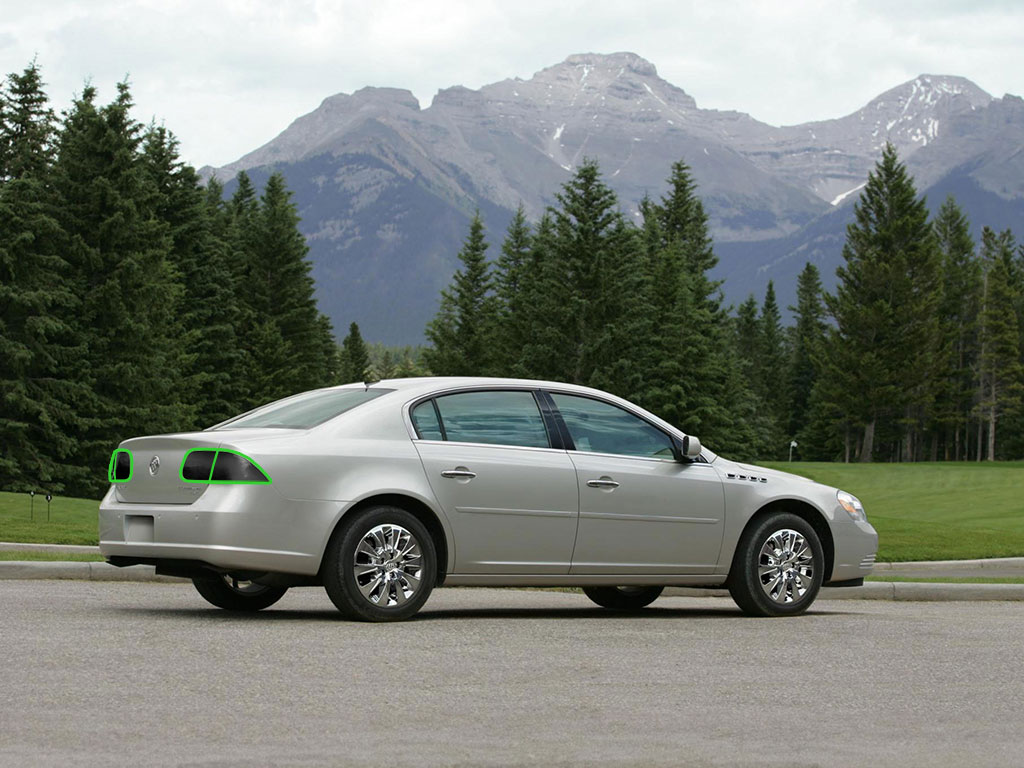 Buick Lucerne 2006-2011 Tail Light Tint Installation Points