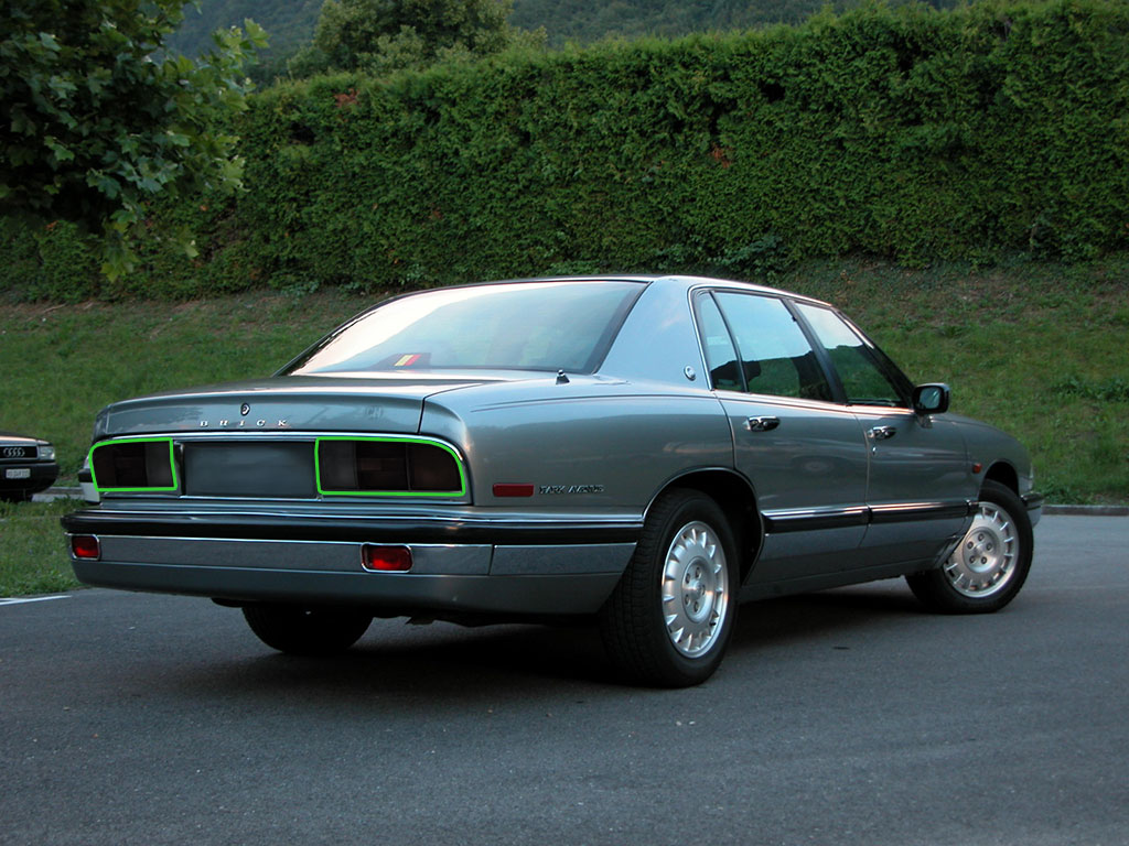 Buick Park Avenue 1991-1996 Tail Light Tint Installation Points