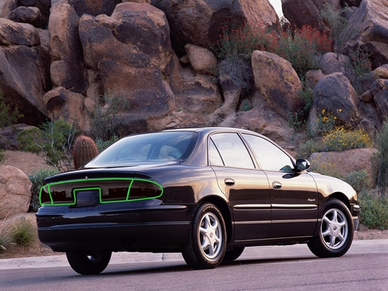 Buick Regal 1997-2004 Tail Light Tint Installation Points