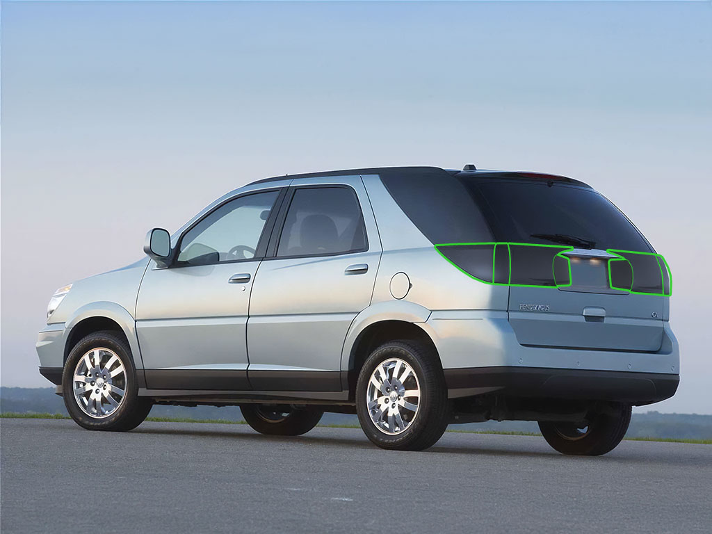 Buick Rendezvous 2002-2007 Tail Light Tint Installation Points