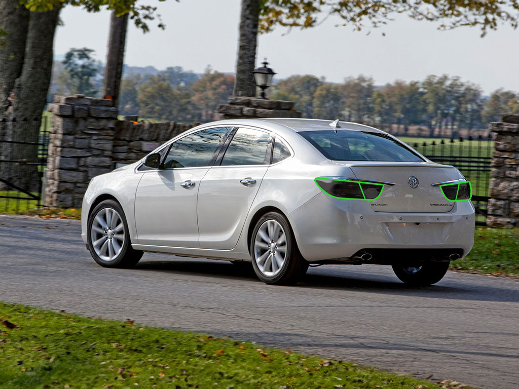 Buick Verano 2012-2017 Tail Light Tint Installation Points