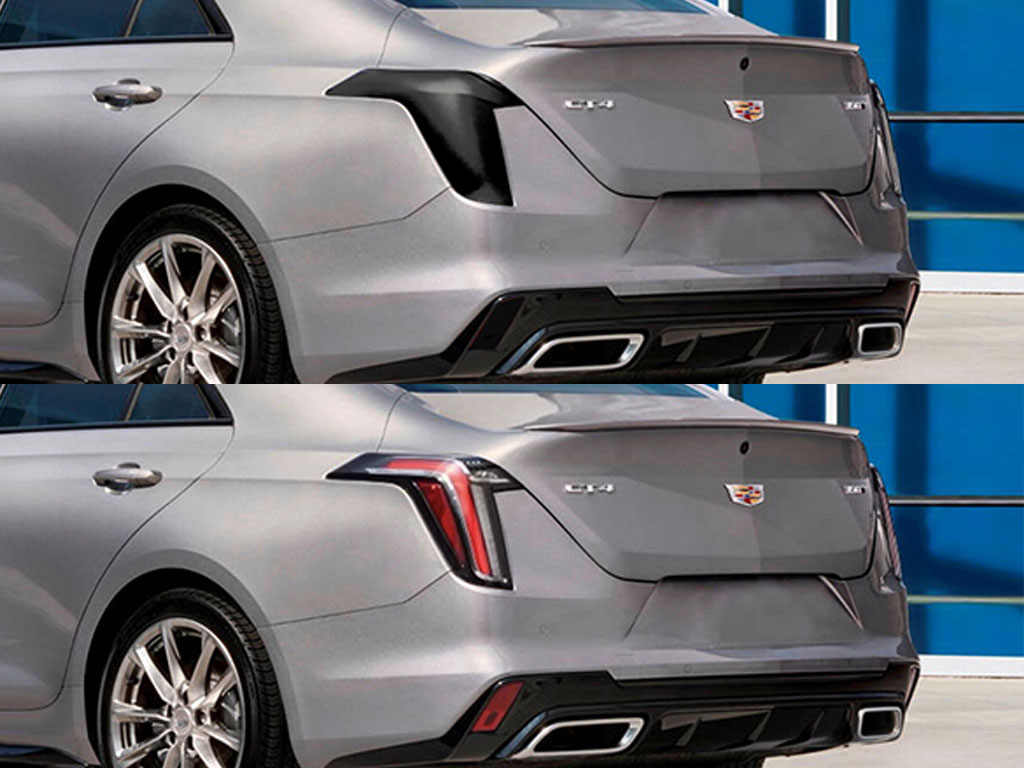 Cadillac CT4 2020-2024 Before and After Smoked Taillights