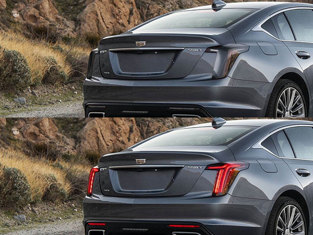 Cadillac CT5 2020-2025 Before and After Smoked Taillights