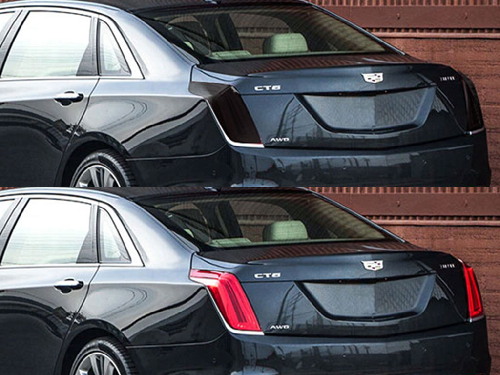 Cadillac CT6 2016-2018 Before and After Smoked Taillights