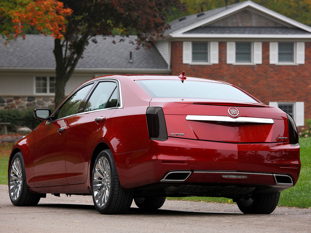 Cadillac CTS Sedan 2011-2014 Blackout Tail Light TInt