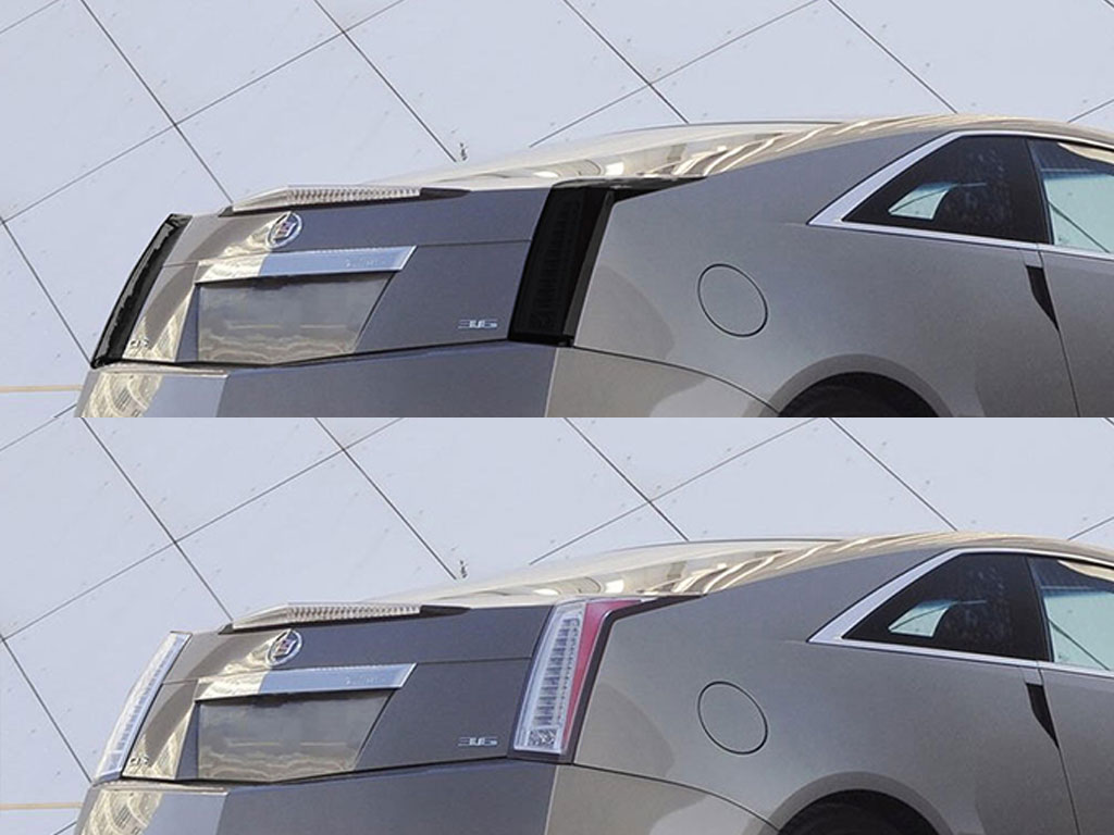 Cadillac CTS Coupe 2011-2013 Before and After Smoked Taillights