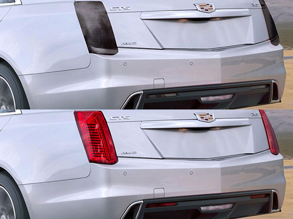 Cadillac CTS 2014-2019 Before and After Smoked Taillights