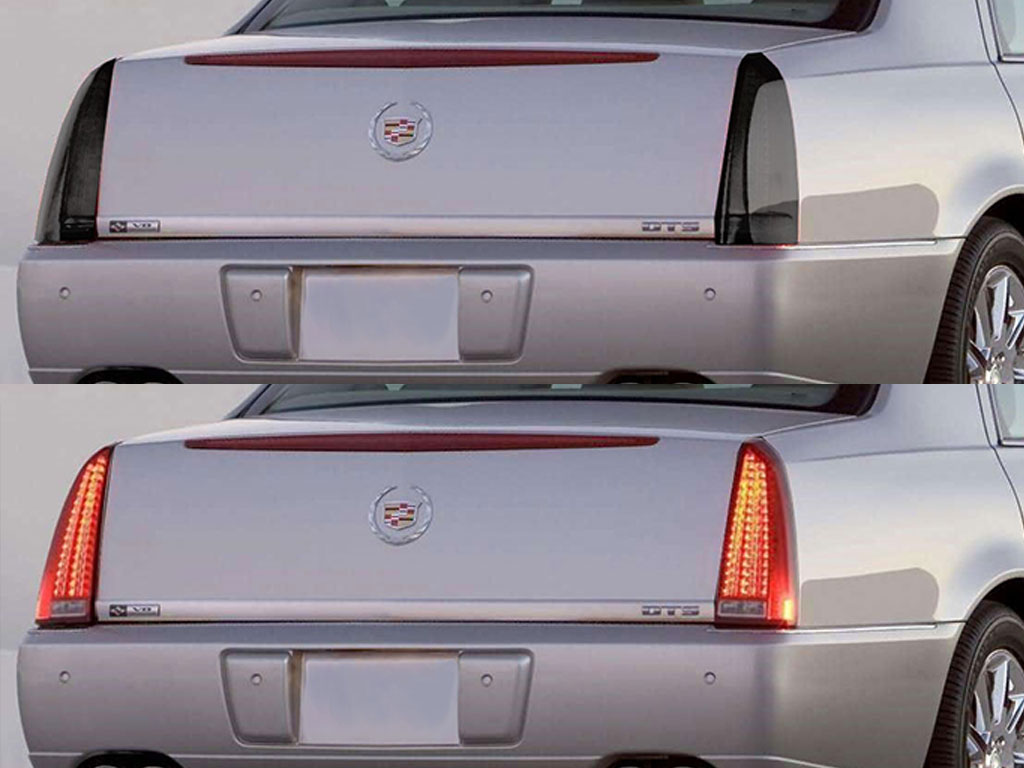 Cadillac DTS 2006-2011 Before and After Smoked Taillights