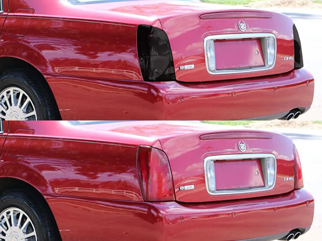 Cadillac Deville 2000-2005 Before and After Smoked Taillights