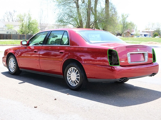 Cadillac Deville 2000-2005 Tail Light Tint Installation Points