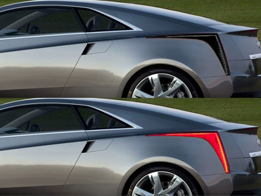 Cadillac ELR 2014-2016 Before and After Smoked Taillights