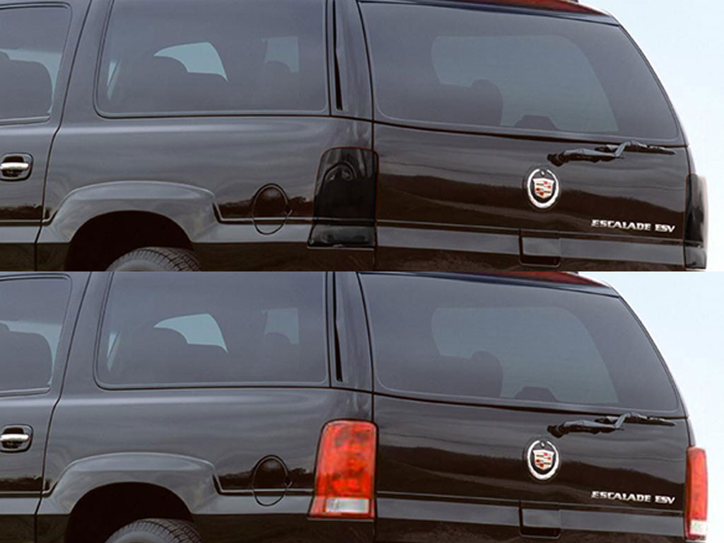 Cadillac Escalade 2002-2006 Before and After Smoked Taillights