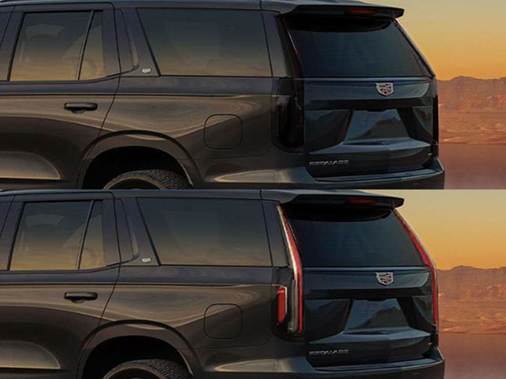 Cadillac Escalade 2021-2023 Before and After Smoked Taillights