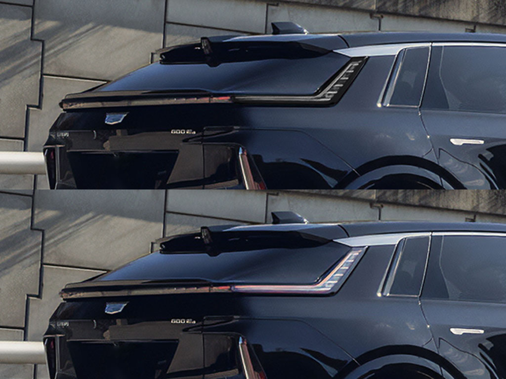 Cadillac Lyriq 2023-2025 Before and After Smoked Taillights