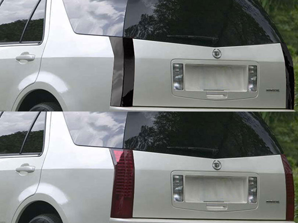 Cadillac SRX 2004-2009 Before and After Smoked Taillights