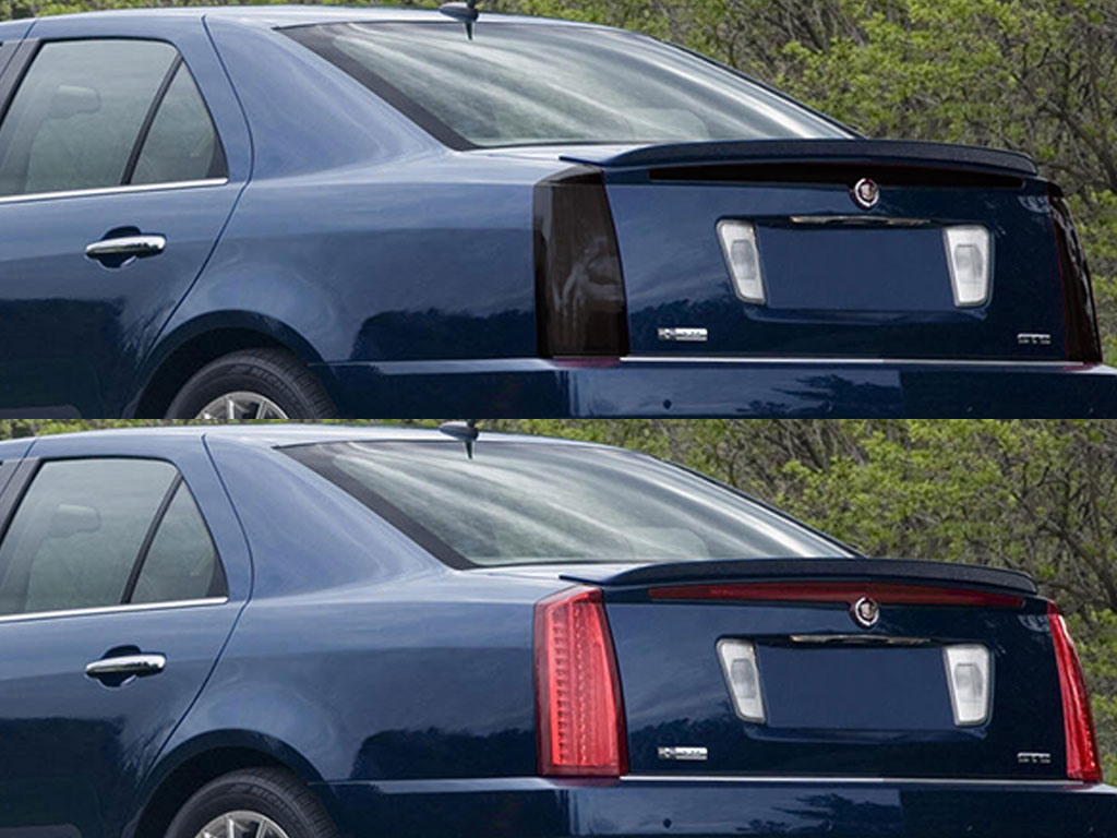 Cadillac STS 2005-2011 Before and After Smoked Taillights