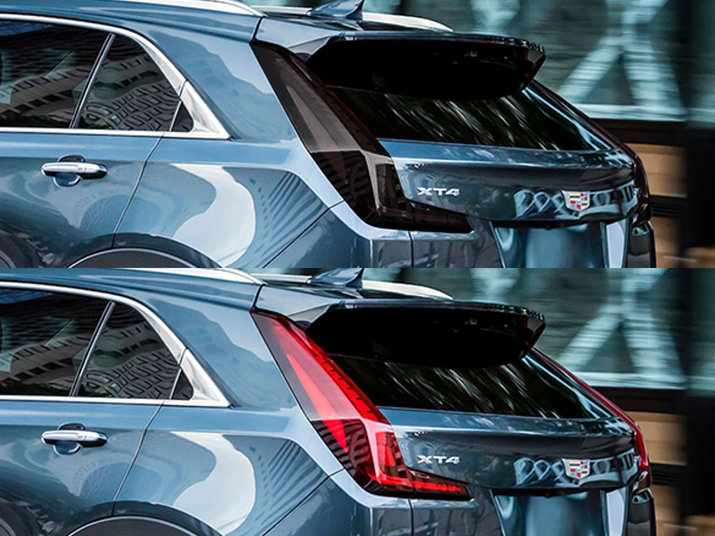 Cadillac XT4 2019-2024 Before and After Smoked Taillights