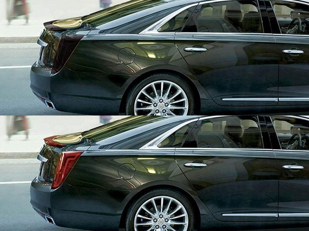 Cadillac XTS 2013-2017 Before and After Smoked Taillights