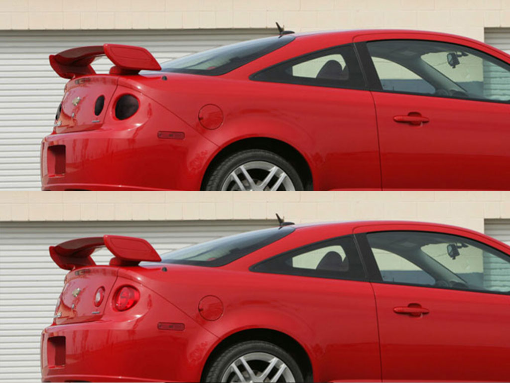 Chevrolet Cobalt Coupe 2005-2010 Before and After Smoked Taillights