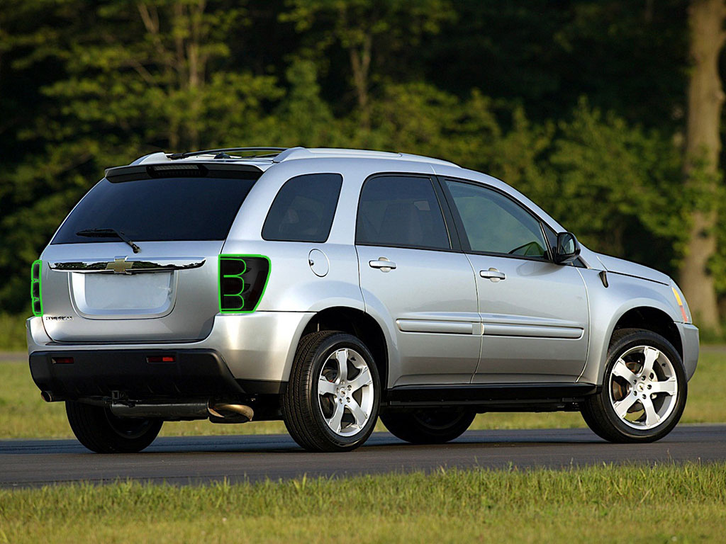 Chevrolet Equinox 2005-2009 Tail Light Tint Installation Points