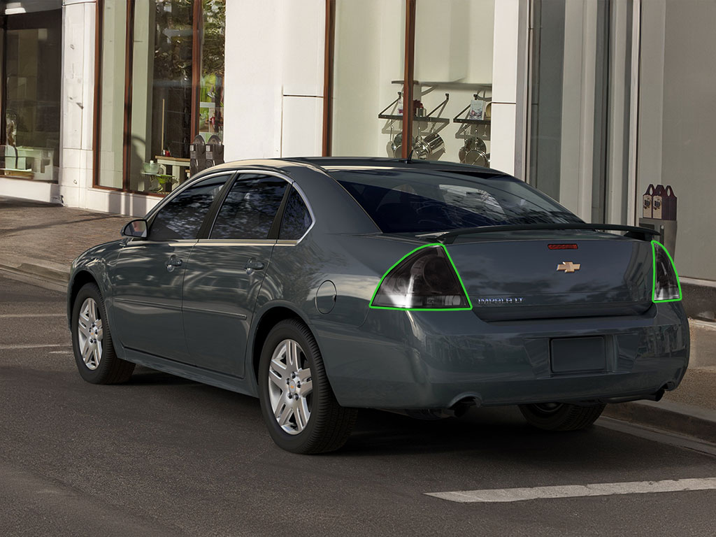 Chevrolet Impala 2006-2013 Tail Light Tint Installation Points