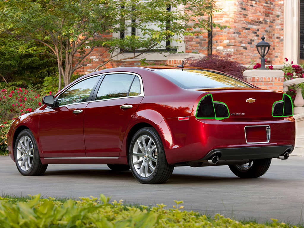 Chevrolet Malibu 2008-2012 Tail Light Tint Installation Points