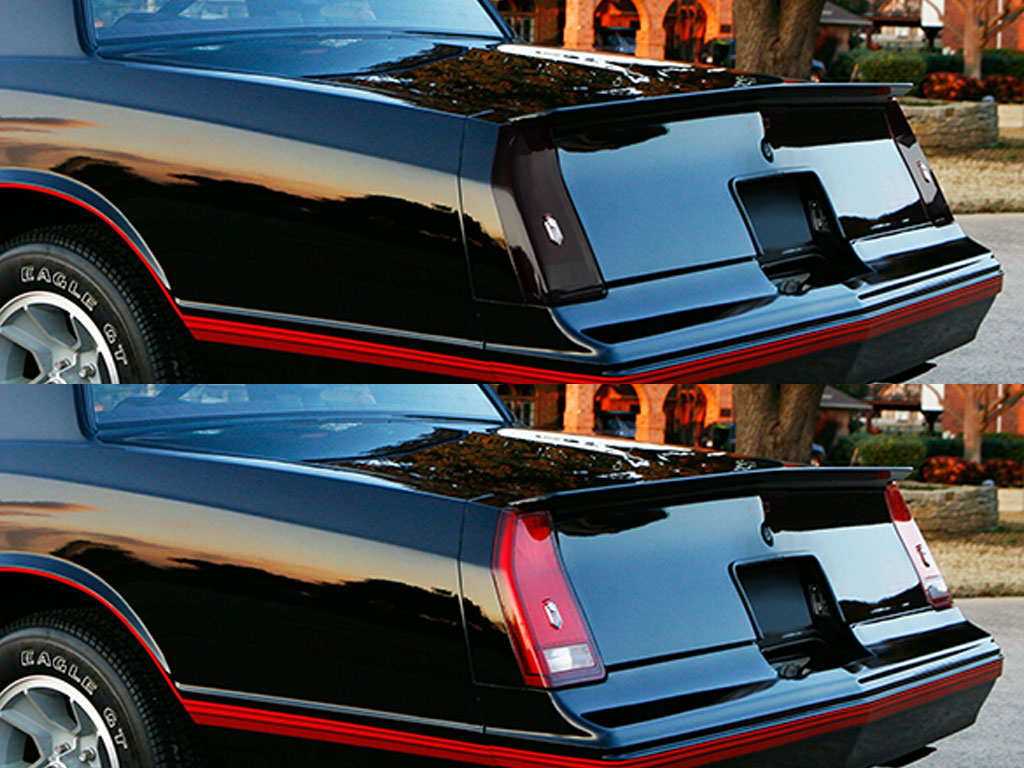 Chevrolet Monte Carlo 1987-1988 Before and After Smoked Taillights