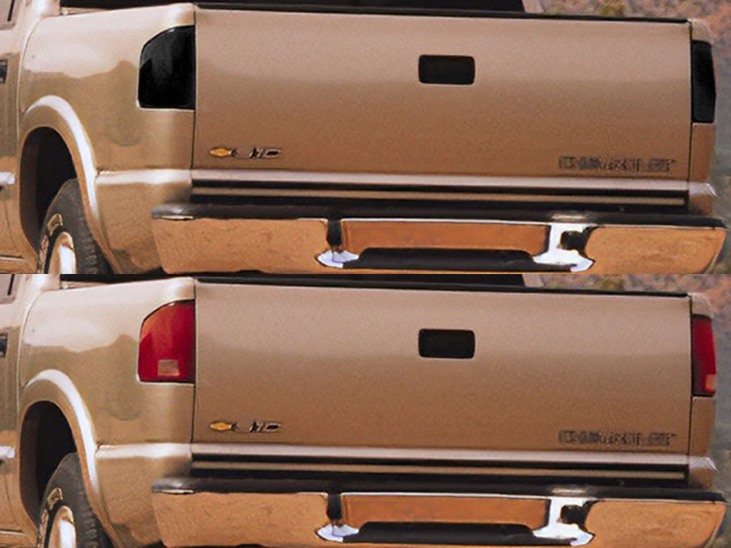 Chevrolet S-10 1998-2005 Before and After Smoked Taillights