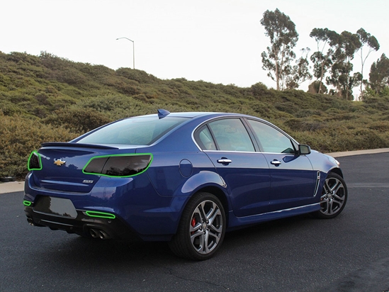 Chevrolet SS 2014-2017 Tail Light Tint Installation Points