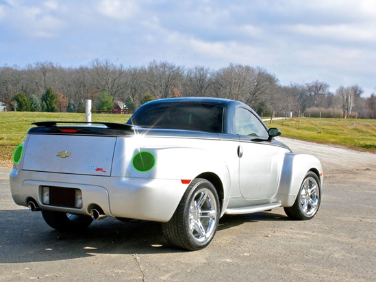 Chevrolet SSR 2003-2006 Tail Light Tint Installation Points