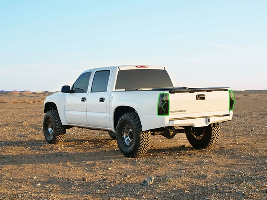 Chevrolet Silverado 2003-2006 Tail Light Tint Installation Points