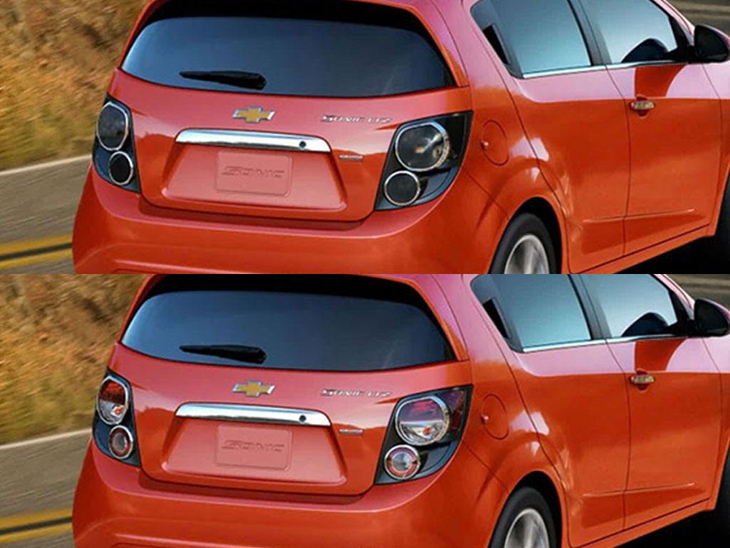 Chevrolet Sonic 2012-2016 Before and After Smoked Taillights