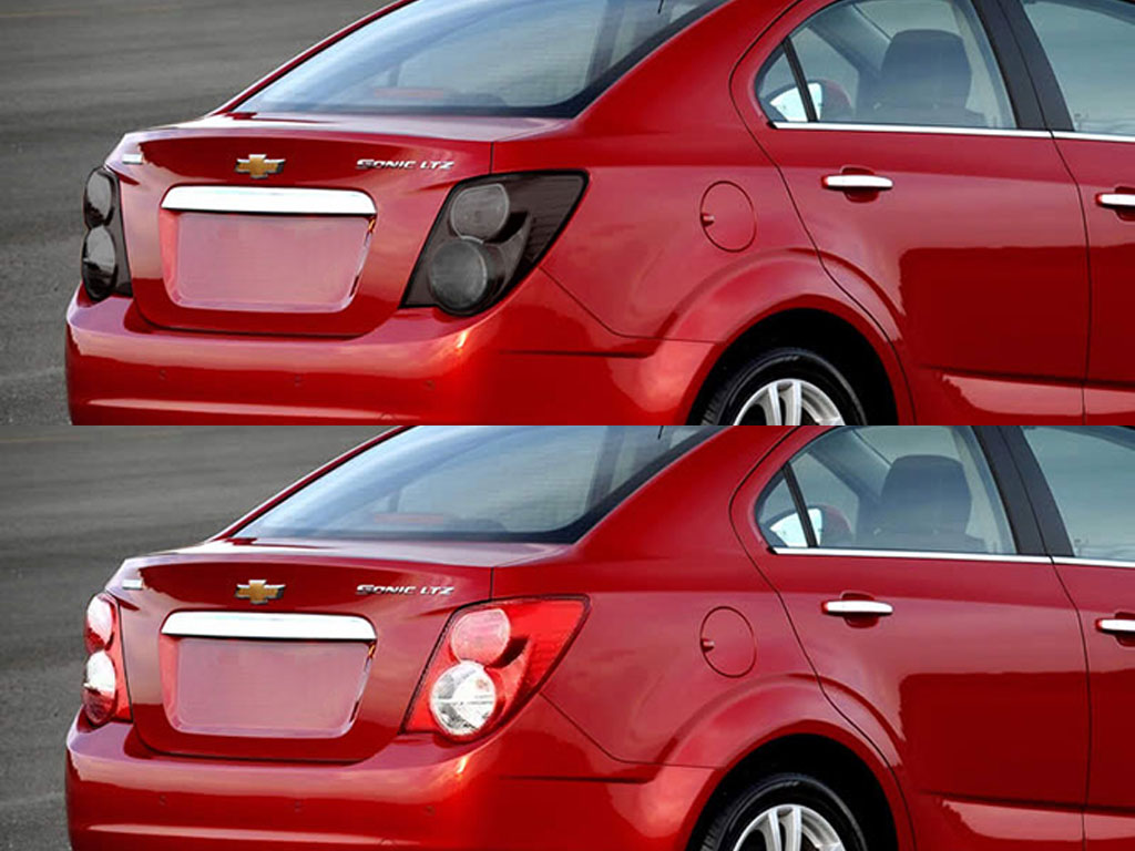 Chevrolet Sonic 2012-2016 Before and After Smoked Taillights