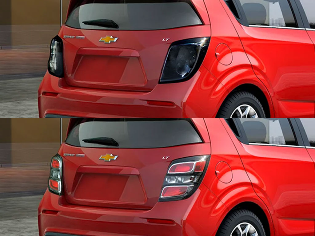 Chevrolet Sonic 2017-2018 Before and After Smoked Taillights