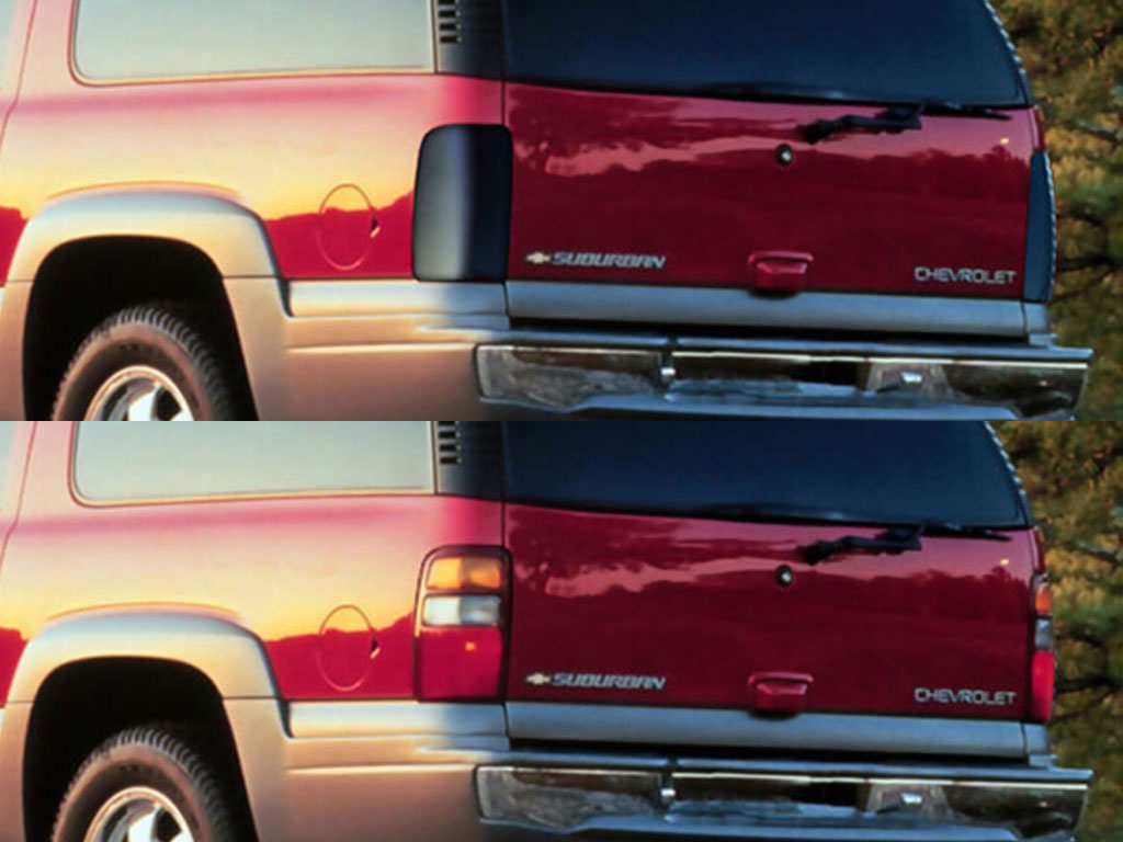 Chevrolet Suburban 2001-2006 Before and After Smoked Taillights