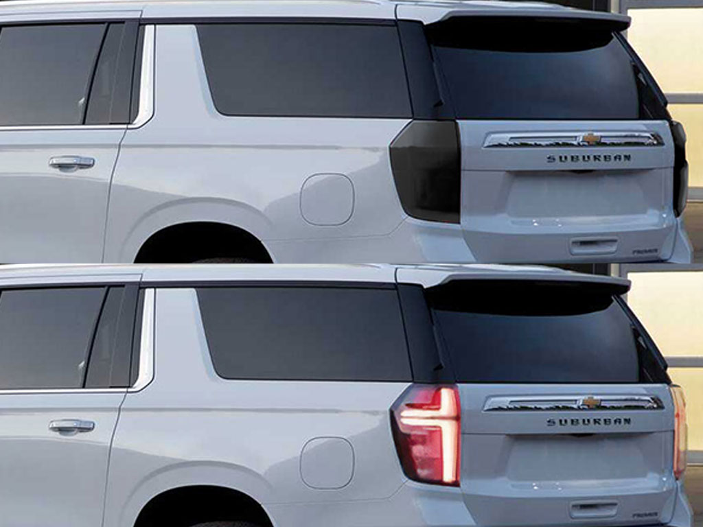 Chevrolet Suburban 2021-2023 Before and After Smoked Taillights