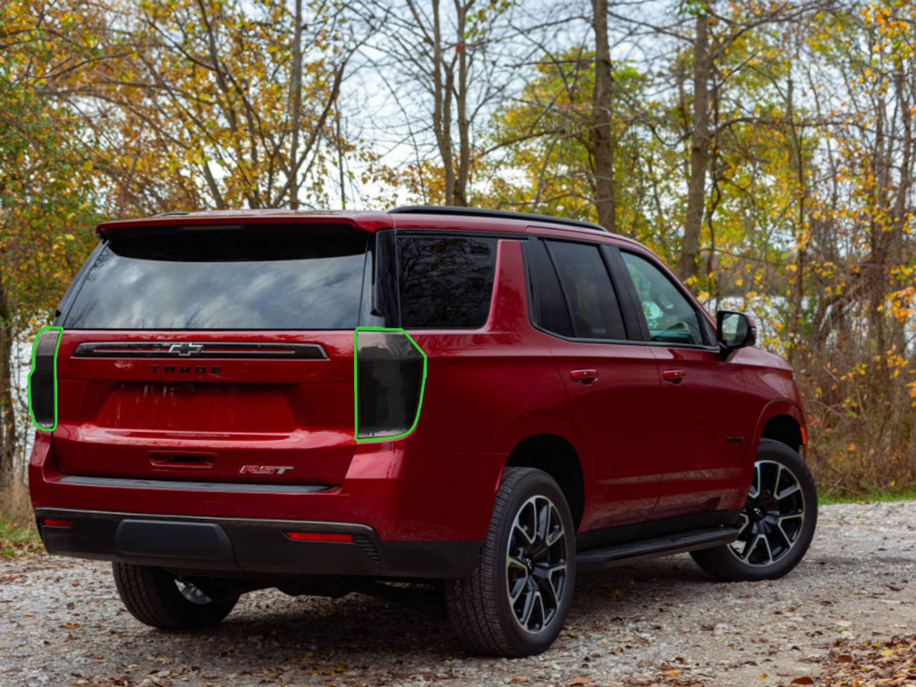 Chevrolet Tahoe 2021-2023 Tail Light Tint Installation Points