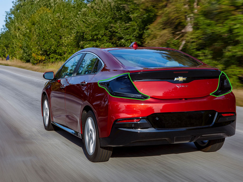 Chevrolet Volt 2016-2019 Tail Light Tint Installation Points