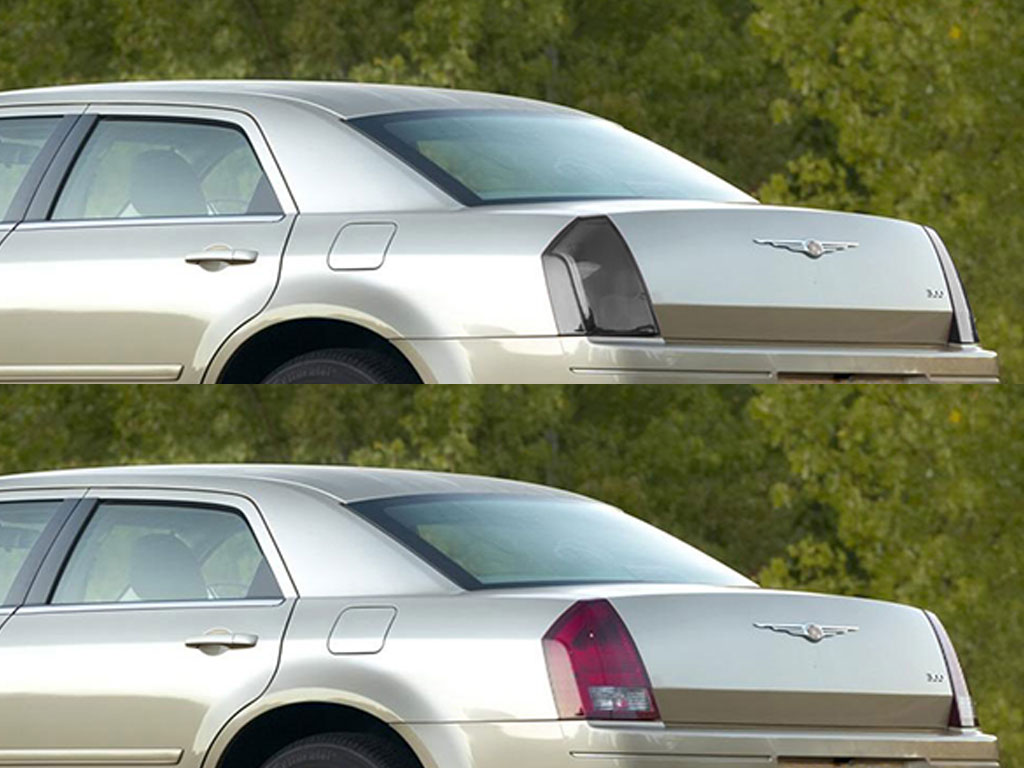 Chrysler 300 2005-2010 Before and After Smoked Taillights