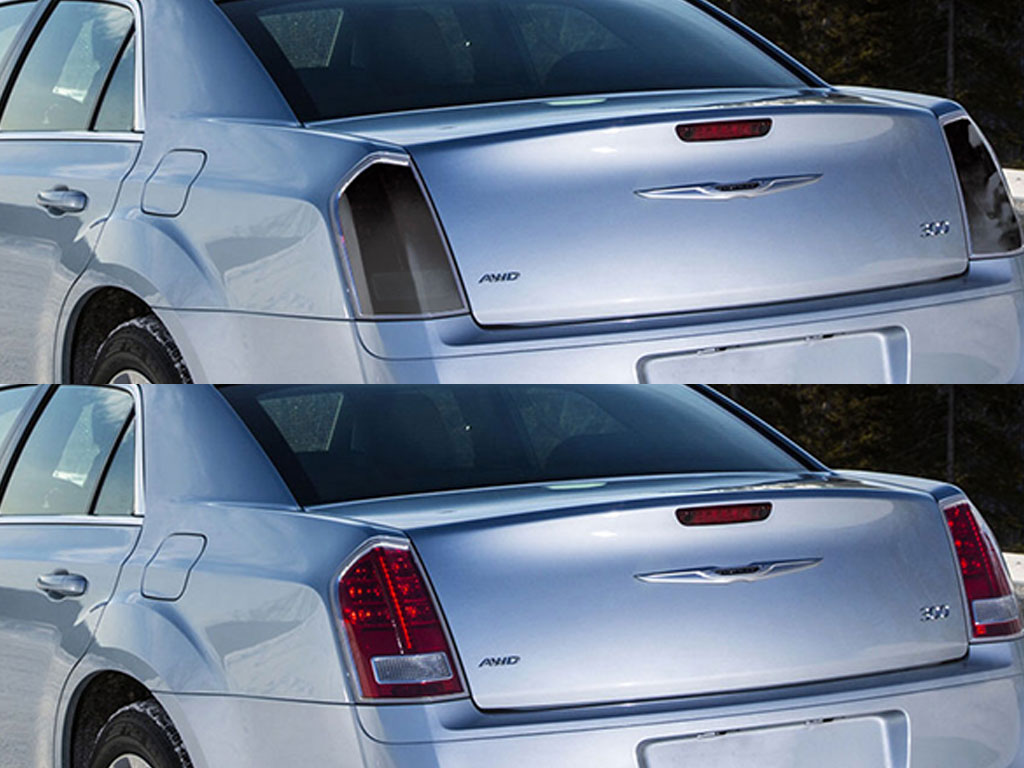 Chrysler 300 2011-2014 Before and After Smoked Taillights