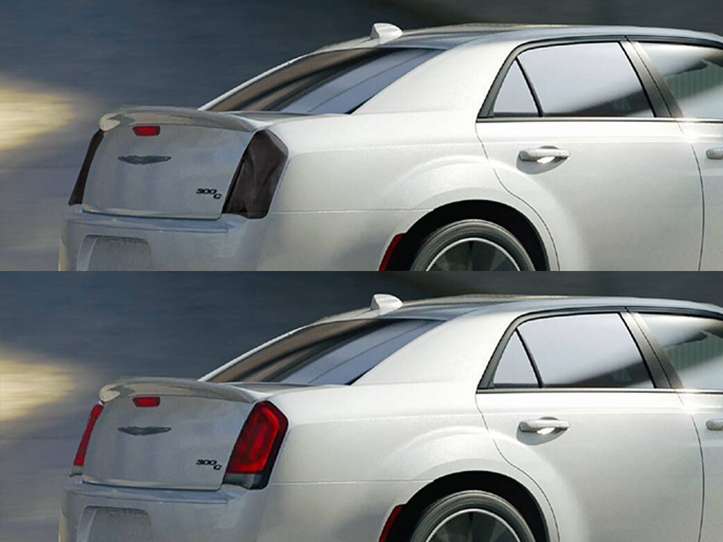 Chrysler 300 2015-2023 Before and After Smoked Taillights