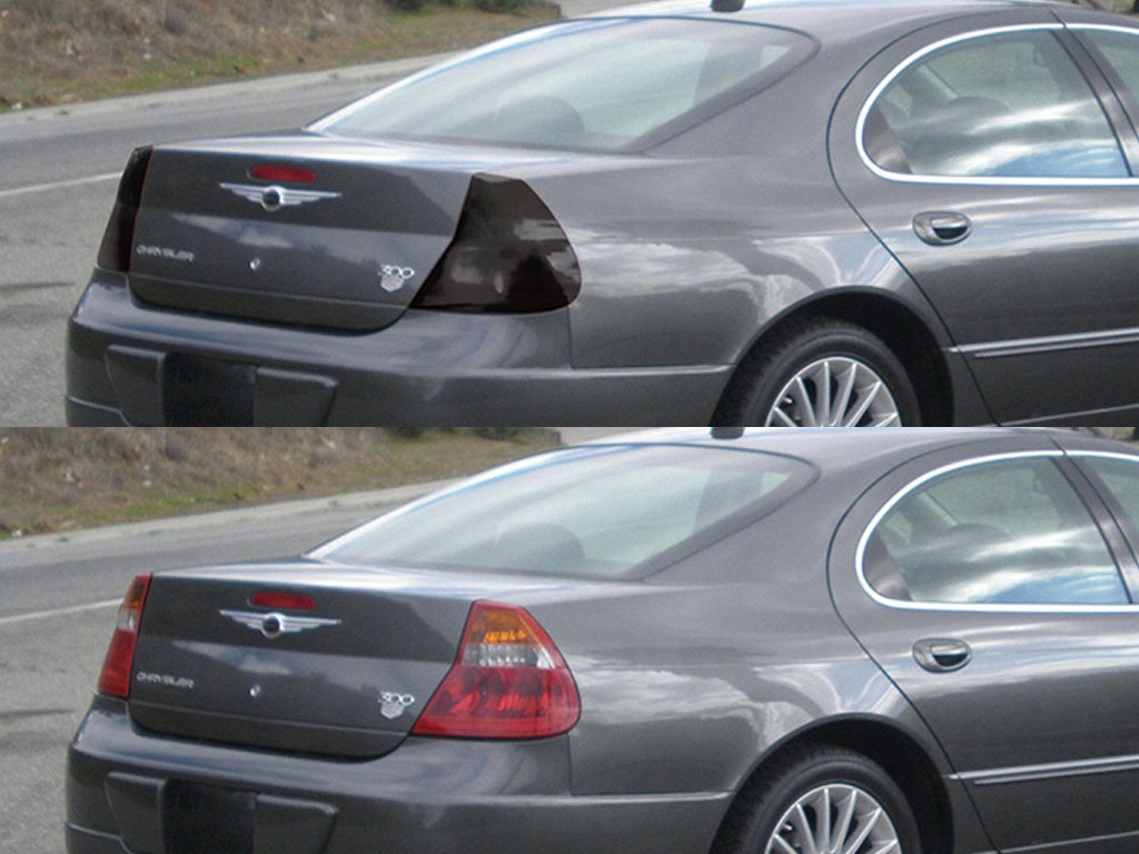 Chrysler 300M 1999-2004 Before and After Smoked Taillights