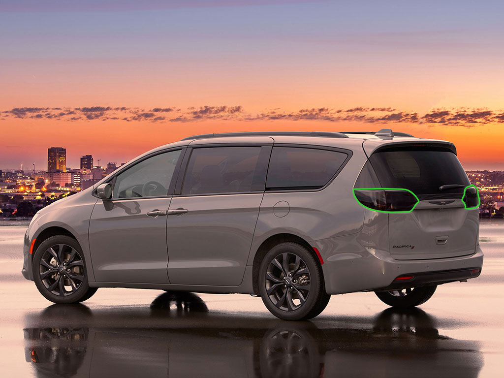 Chrysler Pacifica 2017-2020 Tail Light Tint Installation Points