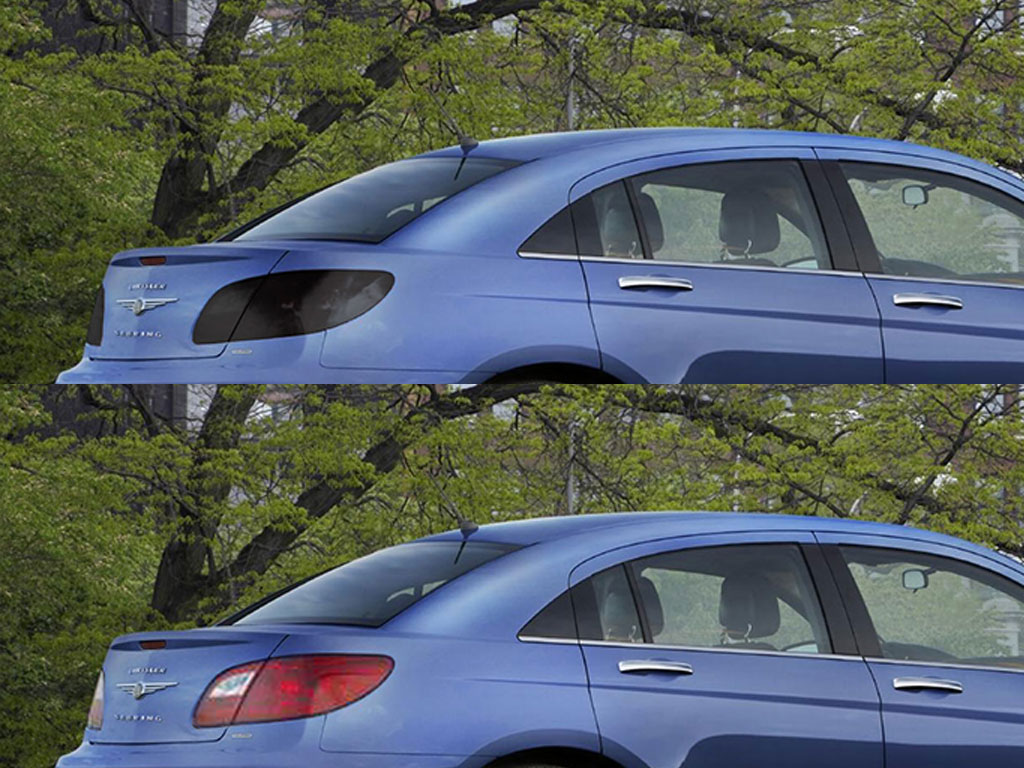 Chrysler Sebring 2007-2010 Before and After Smoked Taillights