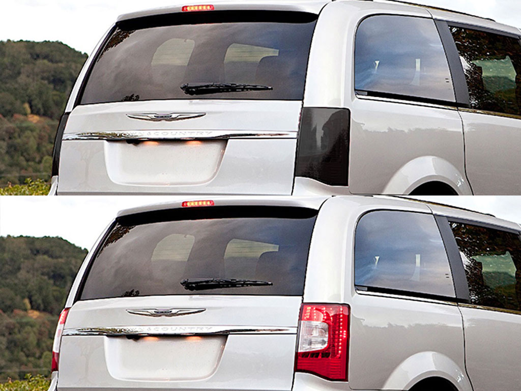 Chrysler Town and Country 2004-2007 Before and After Smoked Taillights